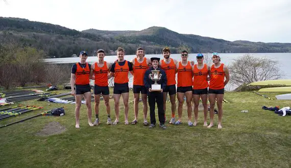 Syracuse men's rowing competes at Lake Morey, varsity 8 retains Packard and Conlan Cup
