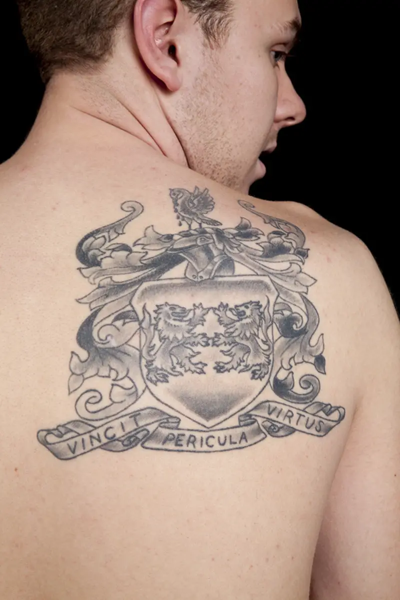 Family Crest tattoo by Jeremiah McCabe: TattooNOW