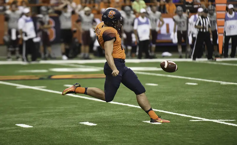 Punter Sterling Hofrichter selected by Atlanta Falcons in 7th round