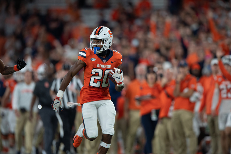 LeQuint Allen made his first start in the Pinstripe Bowl. He's